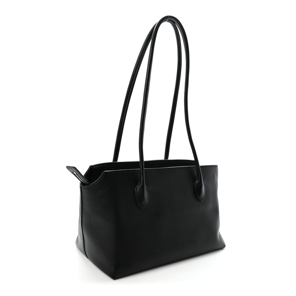Grained Calfskin Terrasse Bag Black