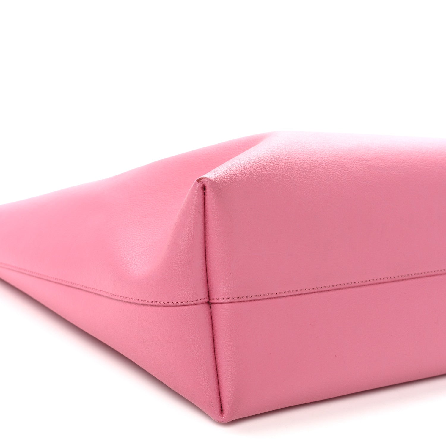 Calfskin Large Shopping Tote Pale Rose