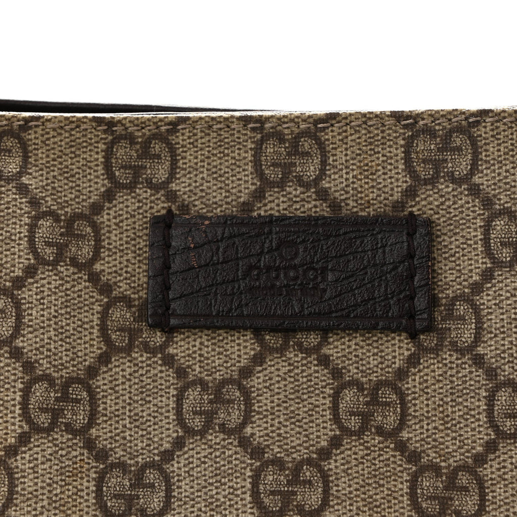 GG Plus Monogram Small Vertical Tote Dark Brown