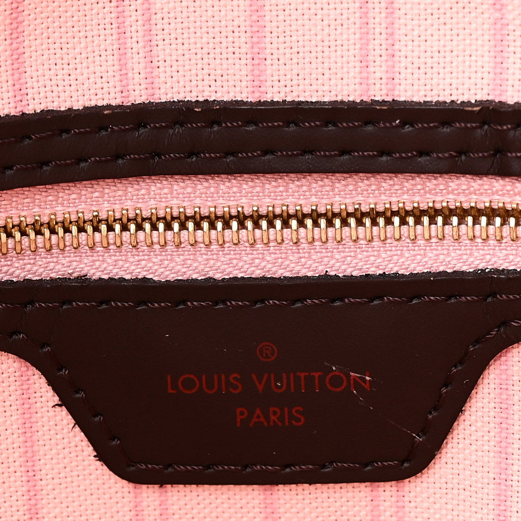 Damier Ebene Neo Neverfull MM Rose Ballerine
