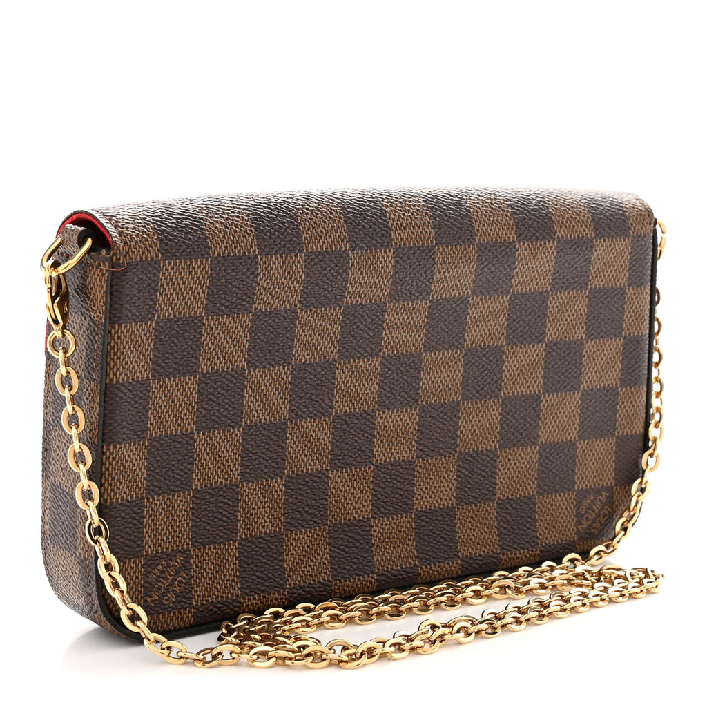 Damier Ebene Pochette Felicie Chain Wallet