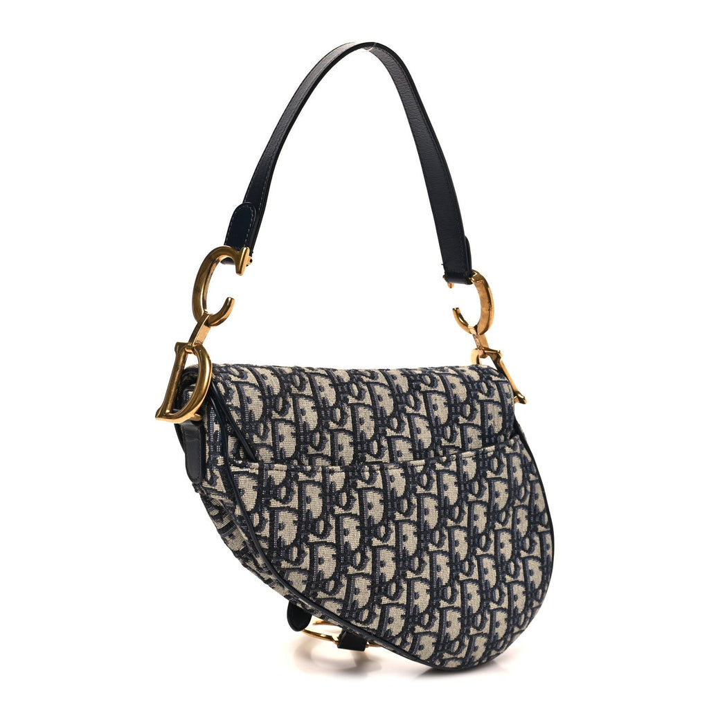 Oblique Saddle Bag Blue