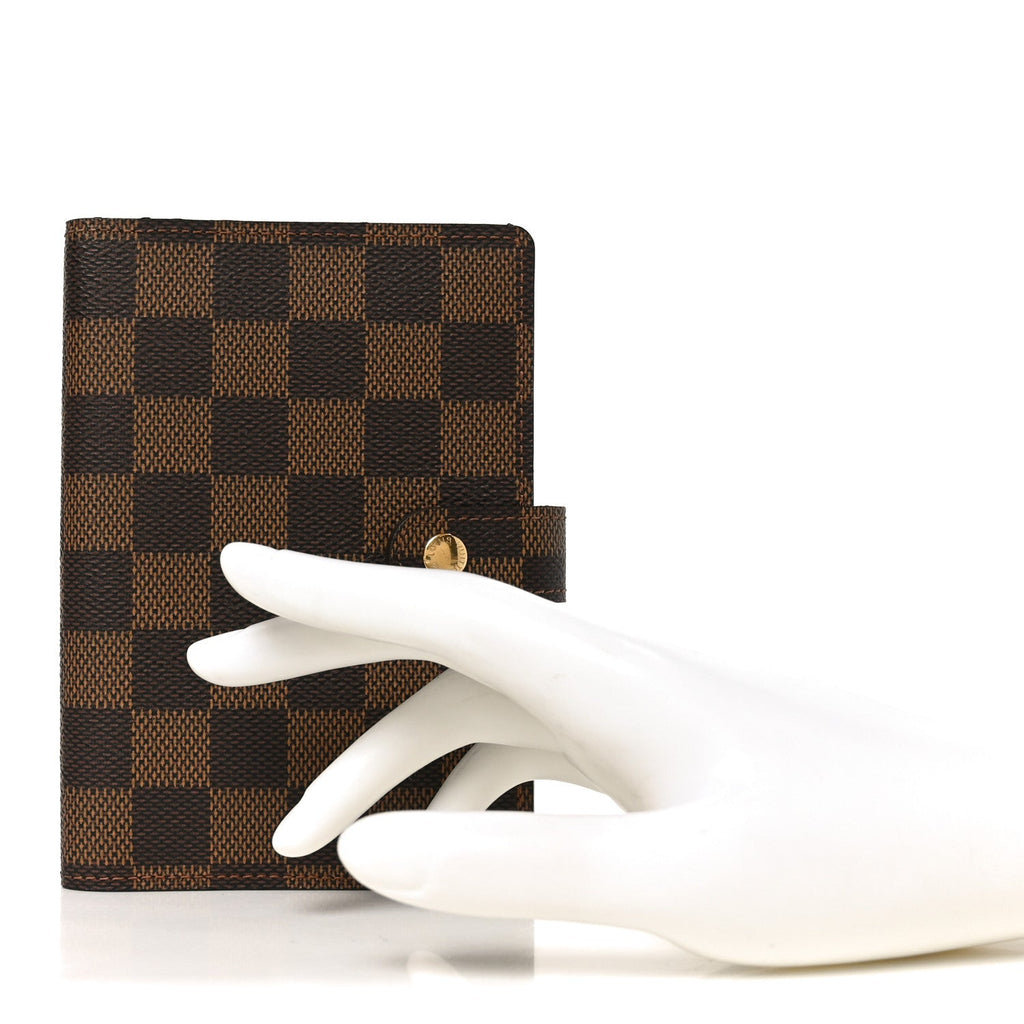 Damier Ebene Small Ring Agenda Cover
