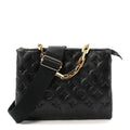 Lambskin Embossed Monogram Coussin PM Black