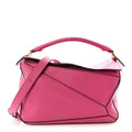 Calfskin Medium Puzzle Bag Fuchsia