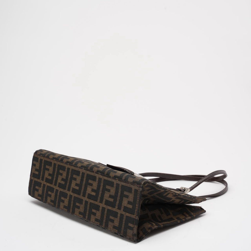 Fendi Vintage Zucca Double Top Handle Bag