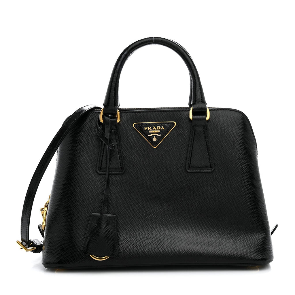 Saffiano Lux Small Promenade Tote Black