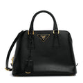 Saffiano Lux Small Promenade Tote Black