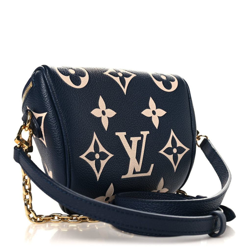 Empreinte Monogram Giant Mini By The Pool Bumbag Navy Creme