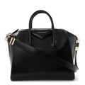 Shiny Lord Calfskin Medium Antigona Black