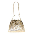 Metallic Caviar Quilted Small Chanel 25 Handbag Gold