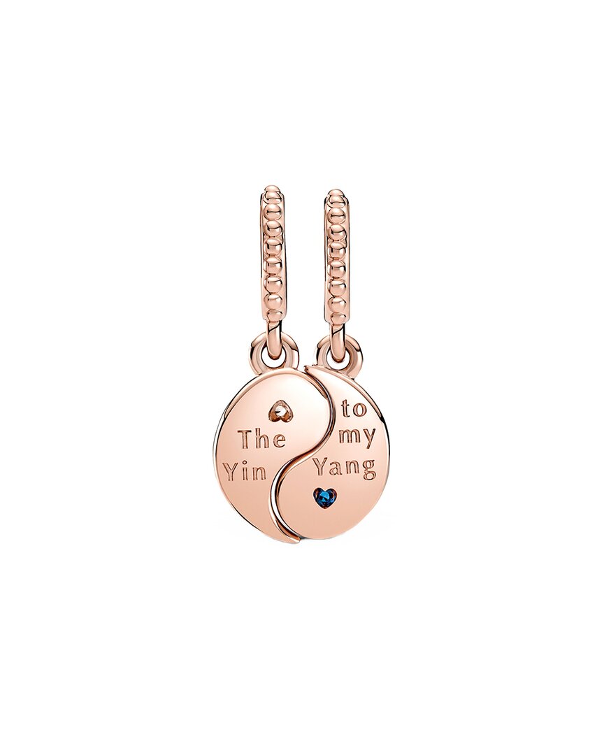 Pandora Moments 14K Rose Gold Plated Cz Dangle Charm