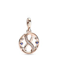 Pandora Me 14K Rose Gold Plated Cz Infinity Charm