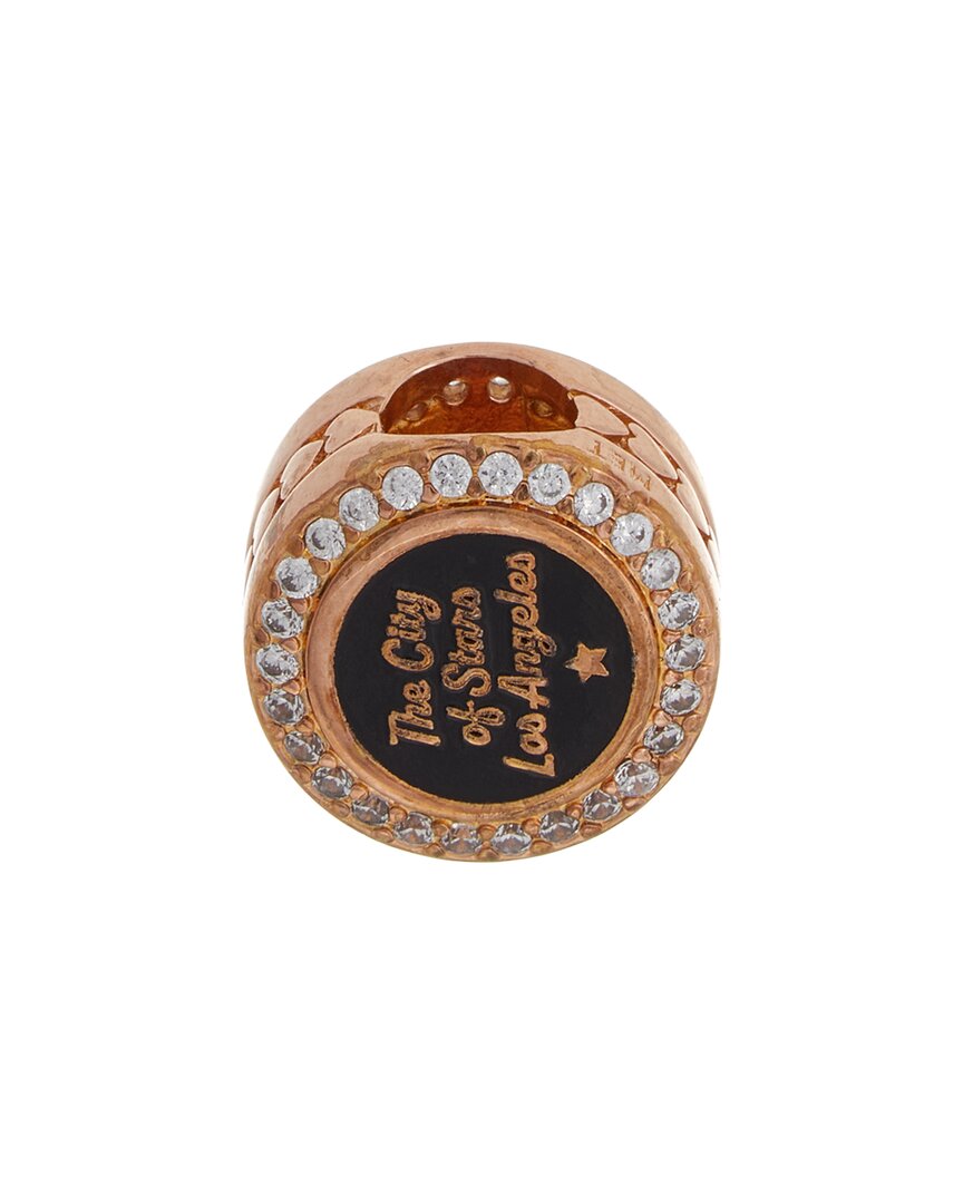 Pandora Localization 14K Rose Gold Plated Cz Charm
