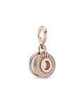 Pandora Signature 14K Rose Gold Plated Cz Crown Charm