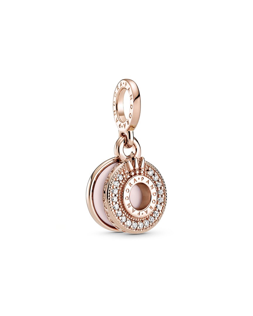 Pandora Signature 14K Rose Gold Plated Cz Crown Charm
