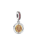 Pandora Moments Silver & 14K Plated Cz Charm