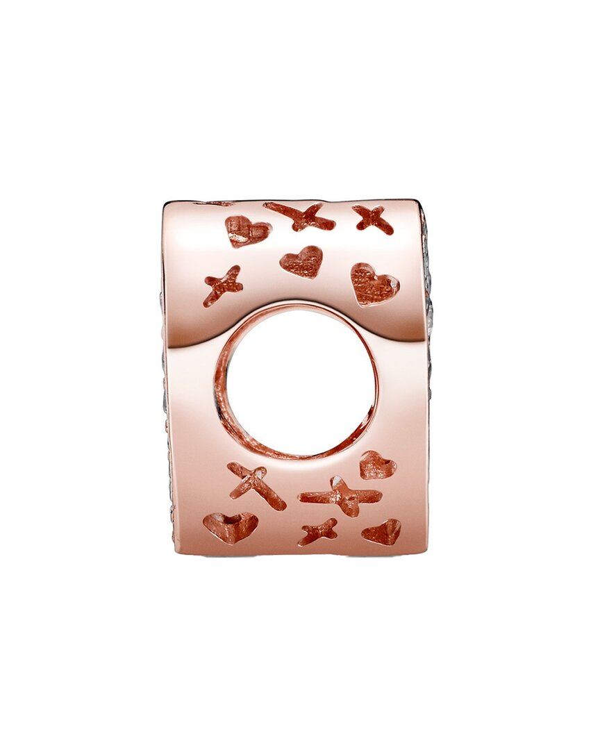 Pandora Moments 14K Rose Gold Plated Cz Charm