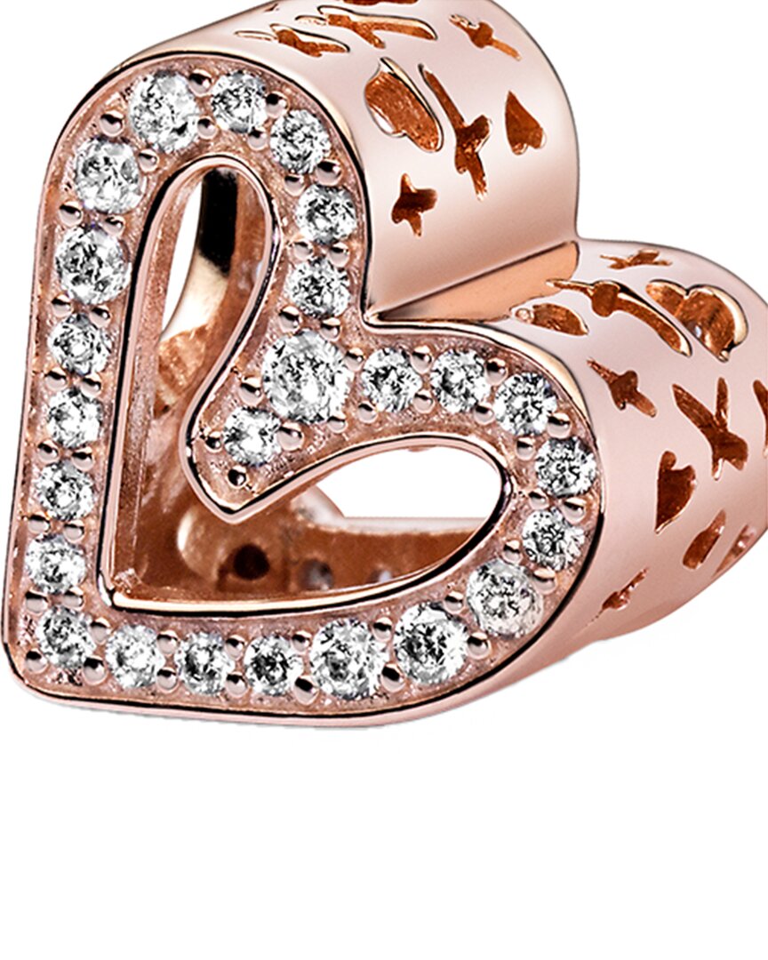 Pandora Moments 14K Rose Gold Plated Cz Charm