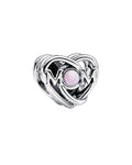 Pandora Moments Silver Lab-Grown Opal Charm