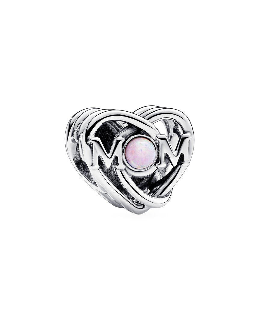Pandora Moments Silver Lab-Grown Opal Charm