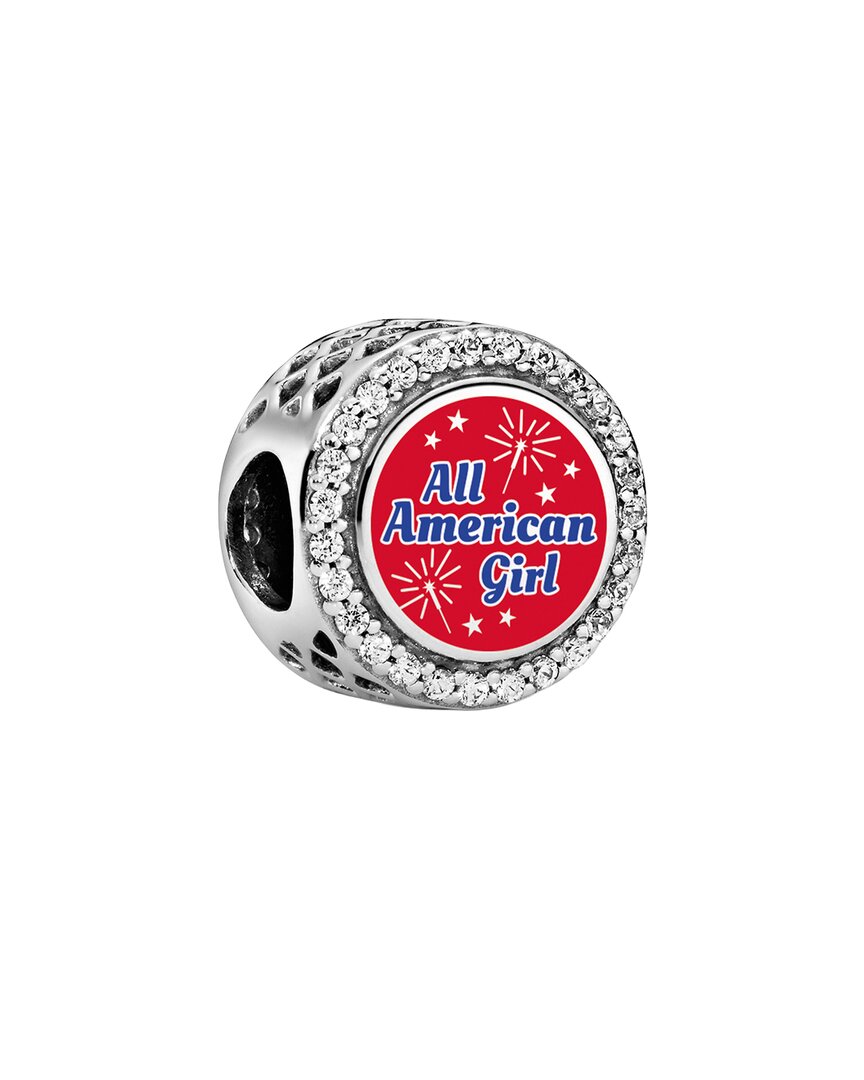 Pandora Silver Cz All American Girl Charm