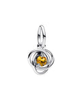 Pandora Moments Silver Cz Honey Eternity Circle Dangle Charm