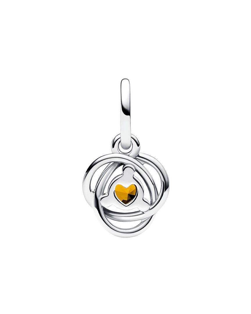 Pandora Moments Silver Cz Honey Eternity Circle Dangle Charm