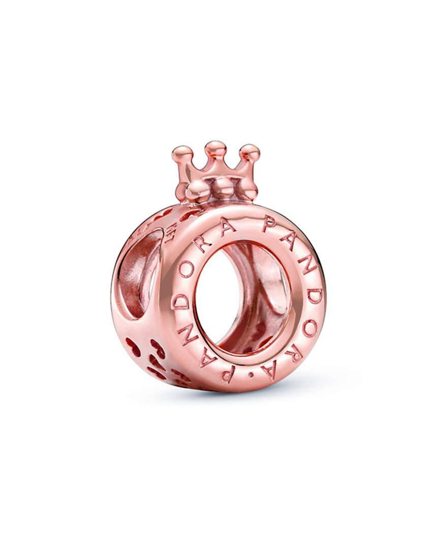 Pandora Signature 14K Rose Gold Plated Crown O Charm