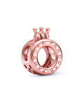 Pandora Signature 14K Rose Gold Plated Crown O Charm
