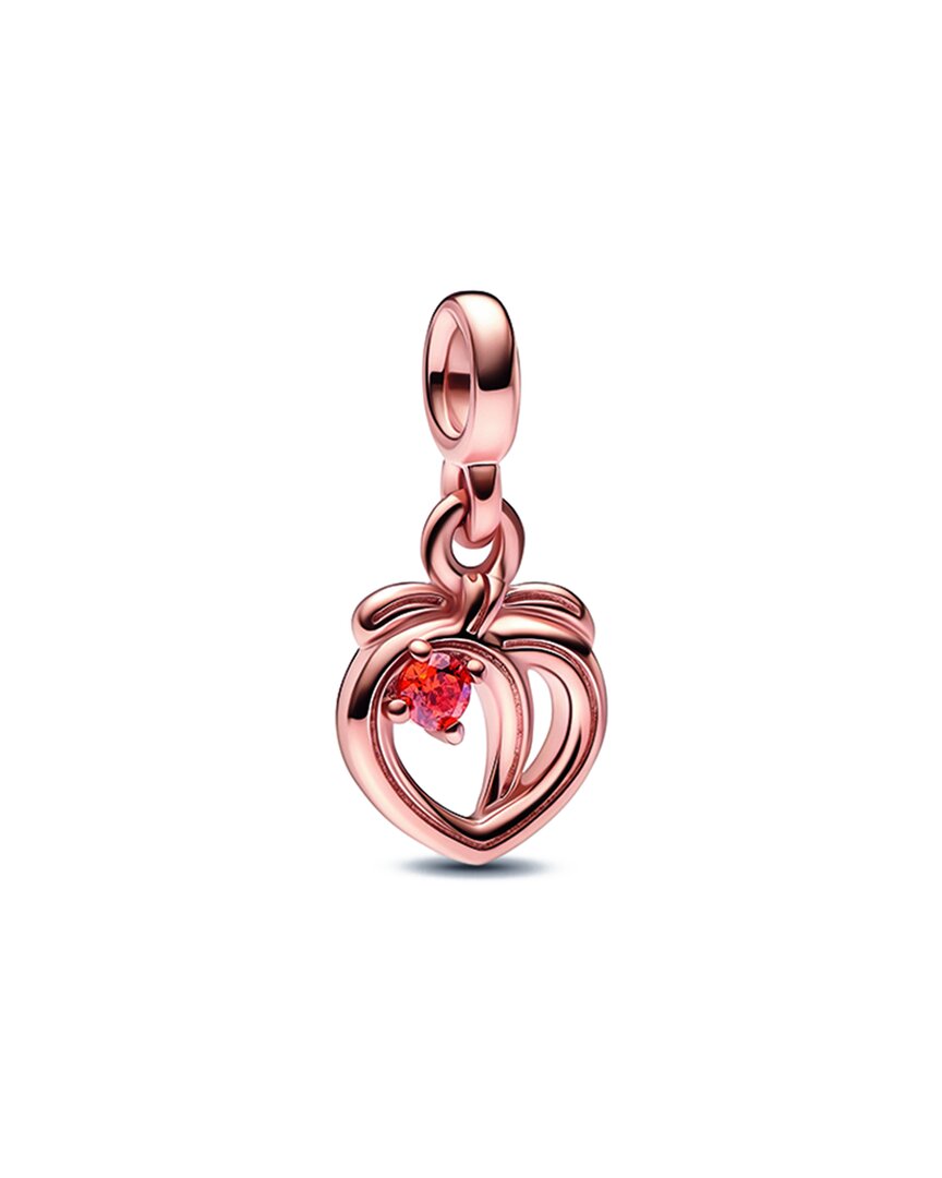 Pandora Me 14K Plated Cz Cheeky Peach Mini Dangle Charm