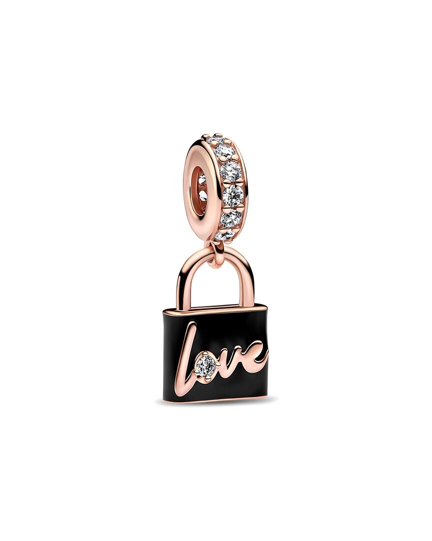 Pandora Moments 14K Rose Gold Plated Cz Dangle Charm