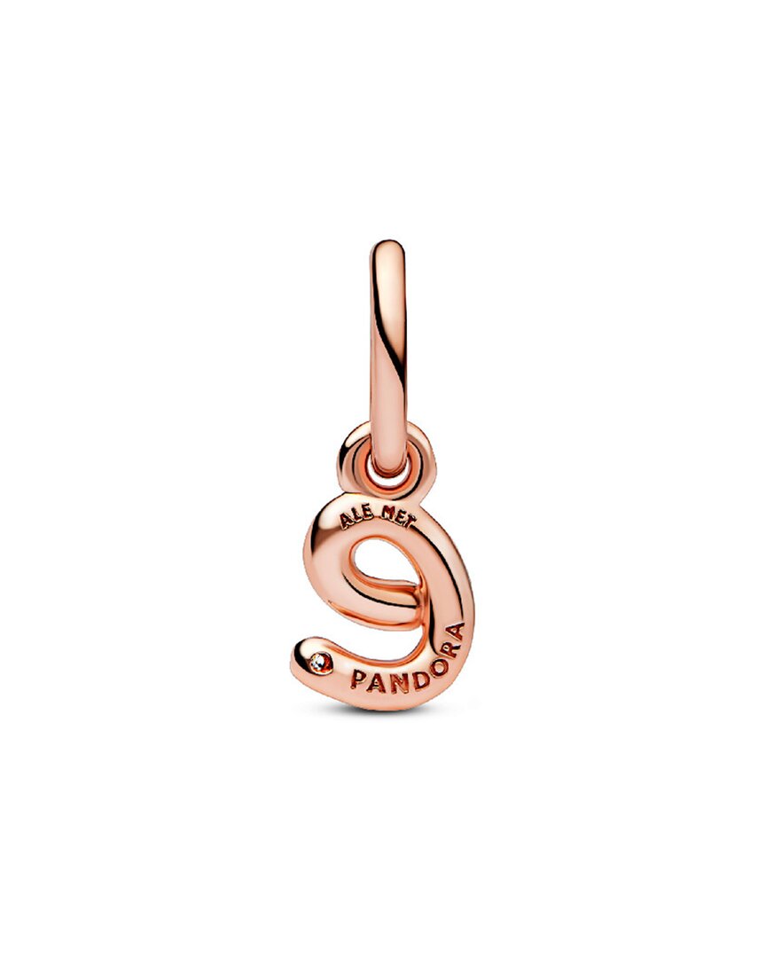 Pandora Moments 14K Rose Gold Plated Cz Dangle Charm