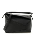 Calfskin Mini Puzzle Bag Black