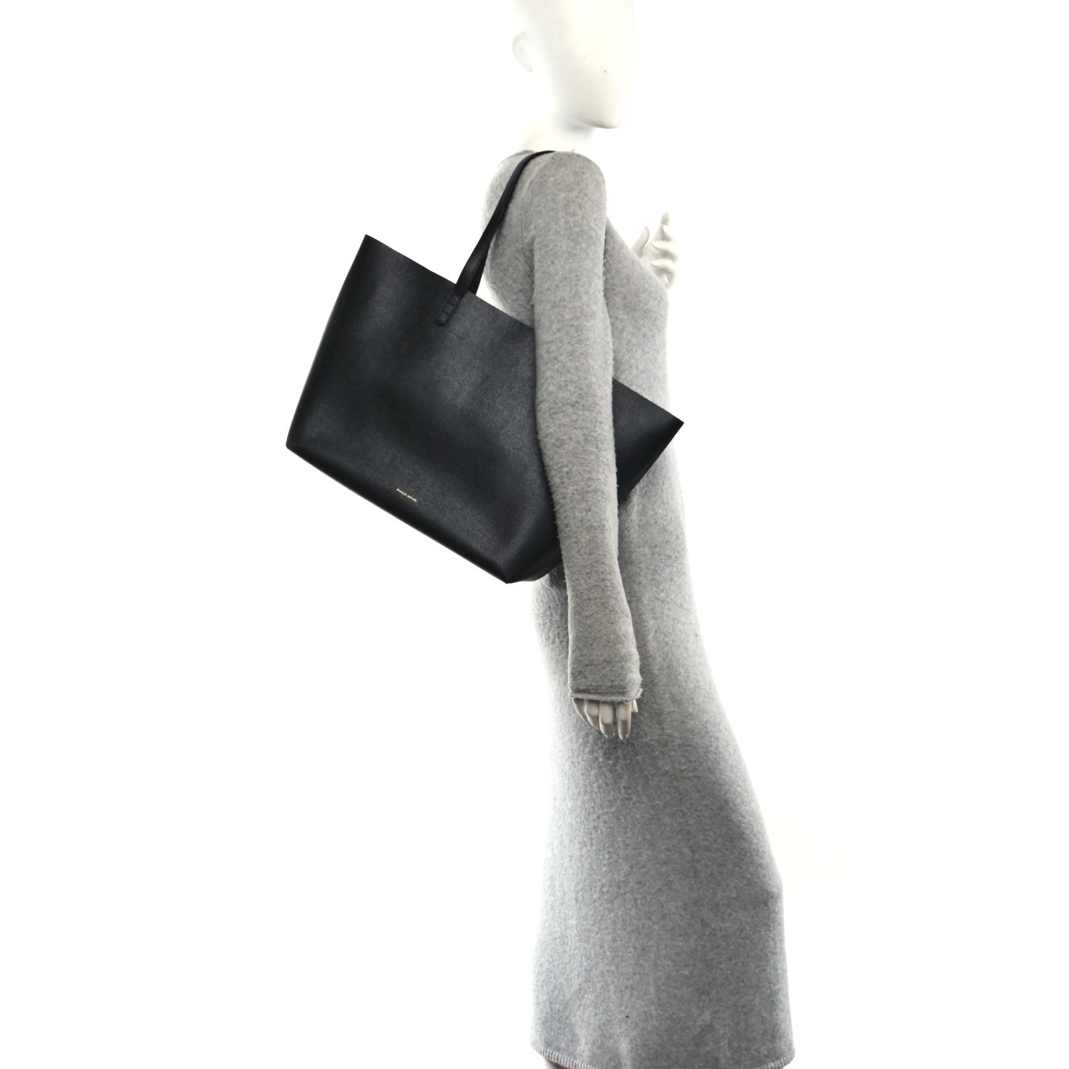 Saffiano Large Shopping Tote Black