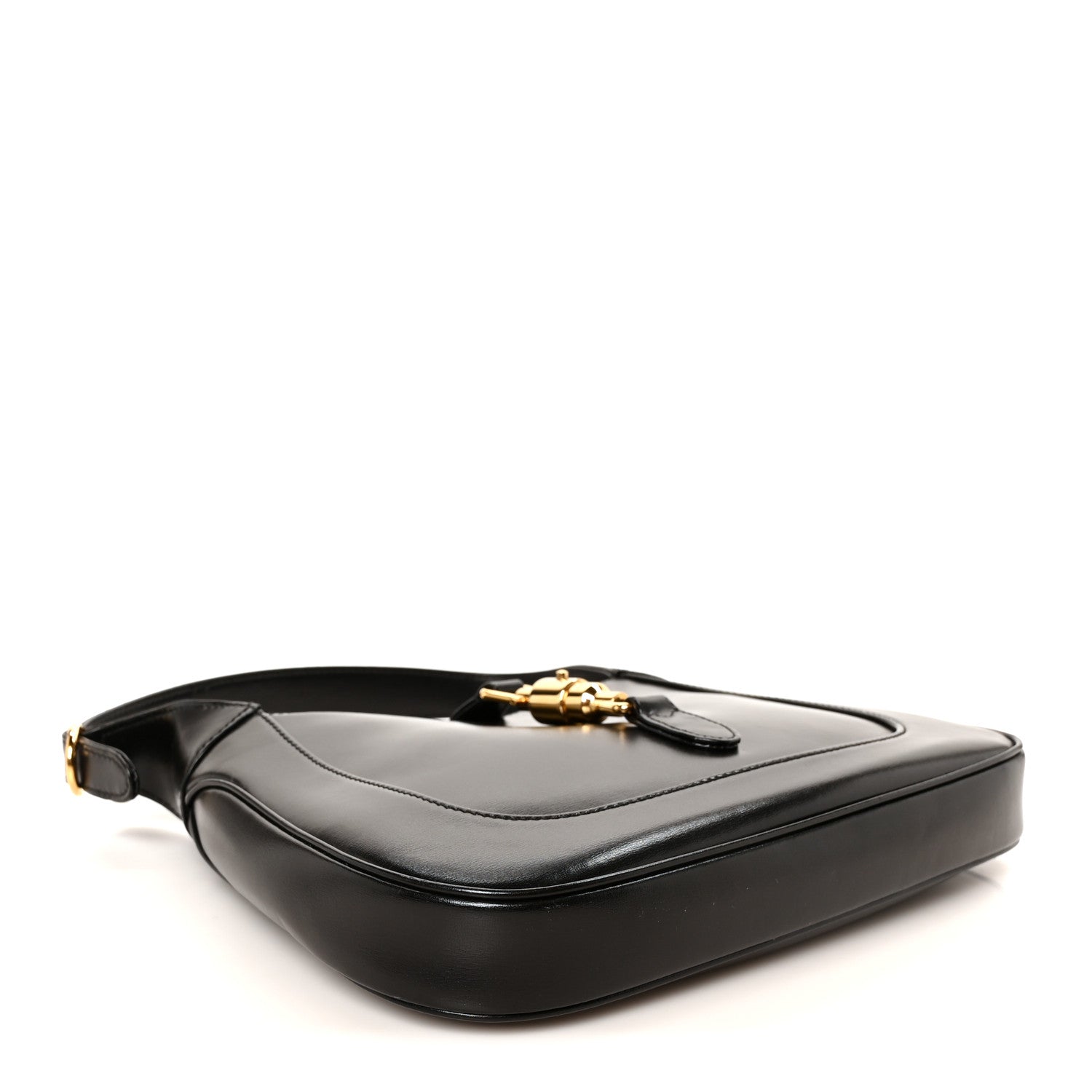 Boarded Dyana Lux Calfskin Small Jackie 1961 Hobo Black