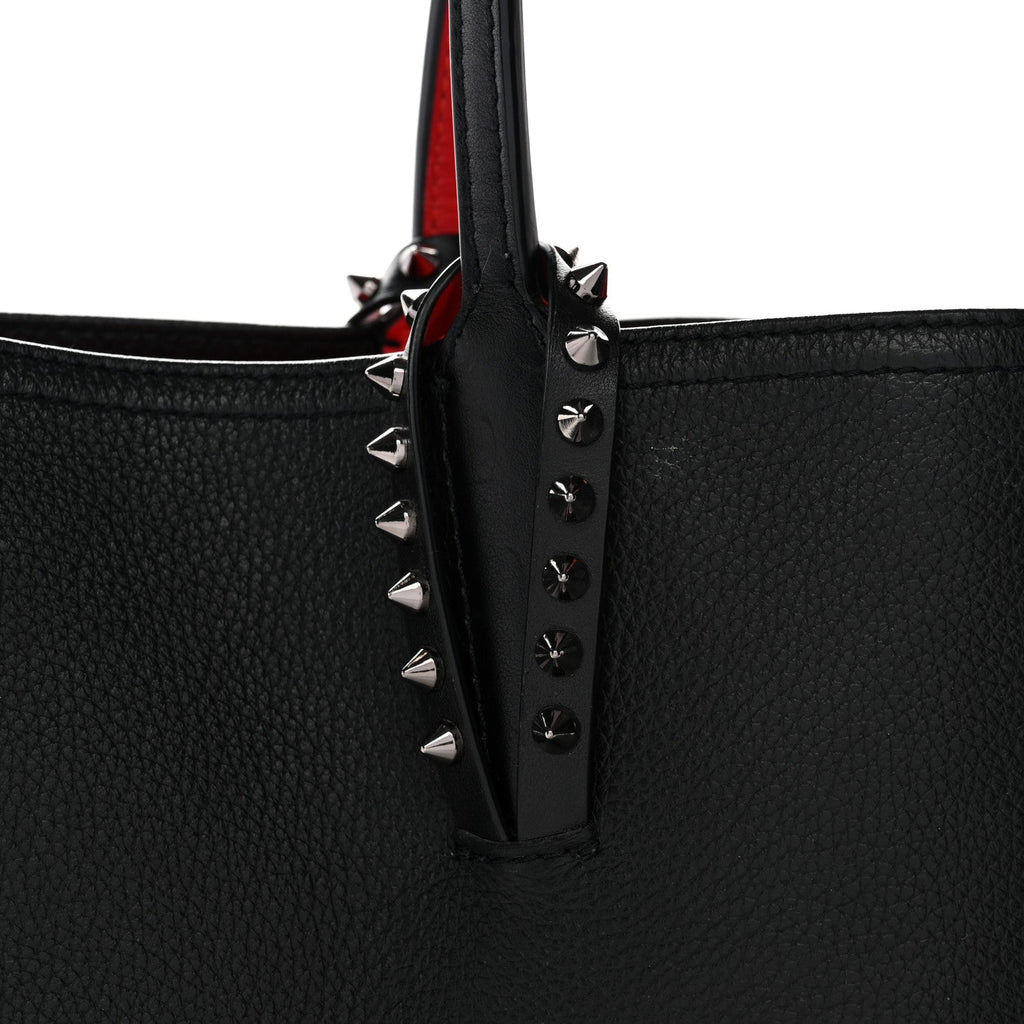 Calfskin Spikes East West Cabata Tote Black