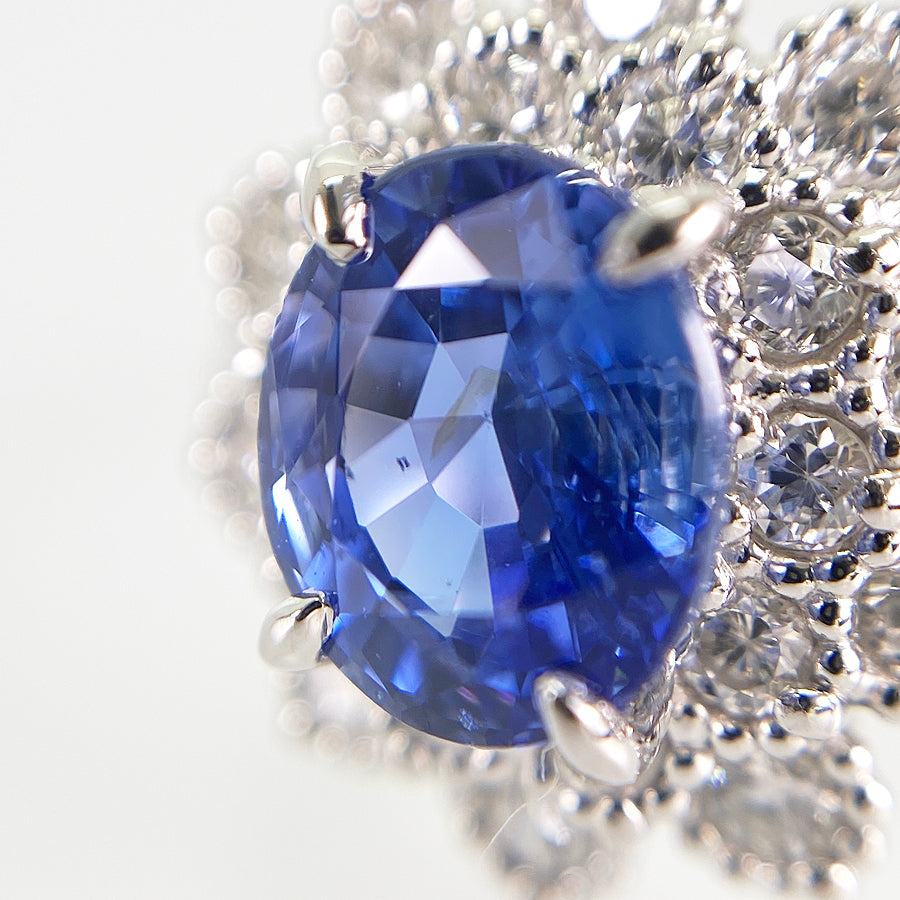 Ring Platinum Sapphire