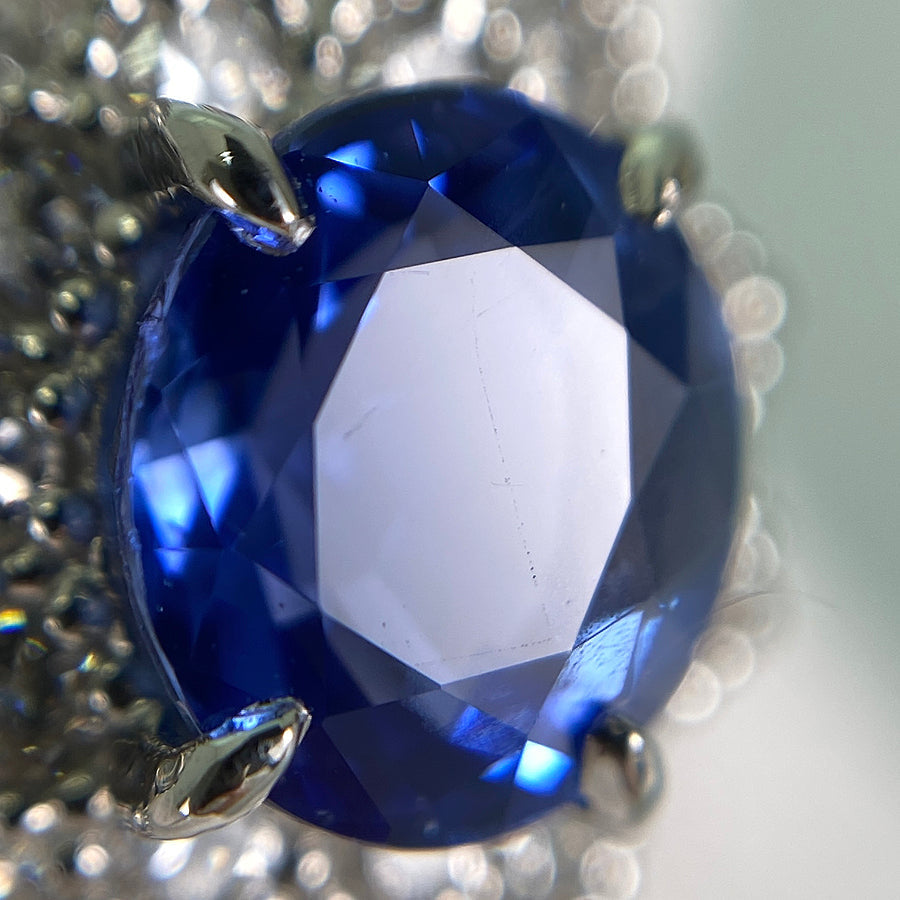 Ring Platinum Sapphire