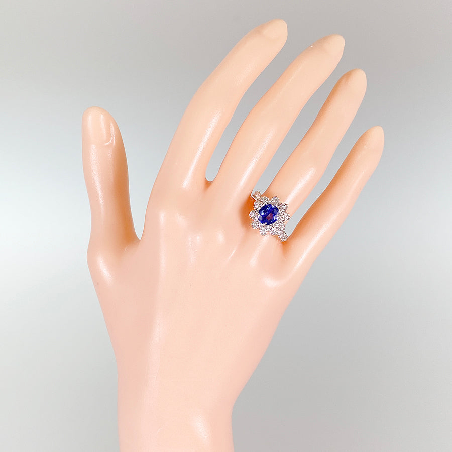 Ring Platinum Sapphire