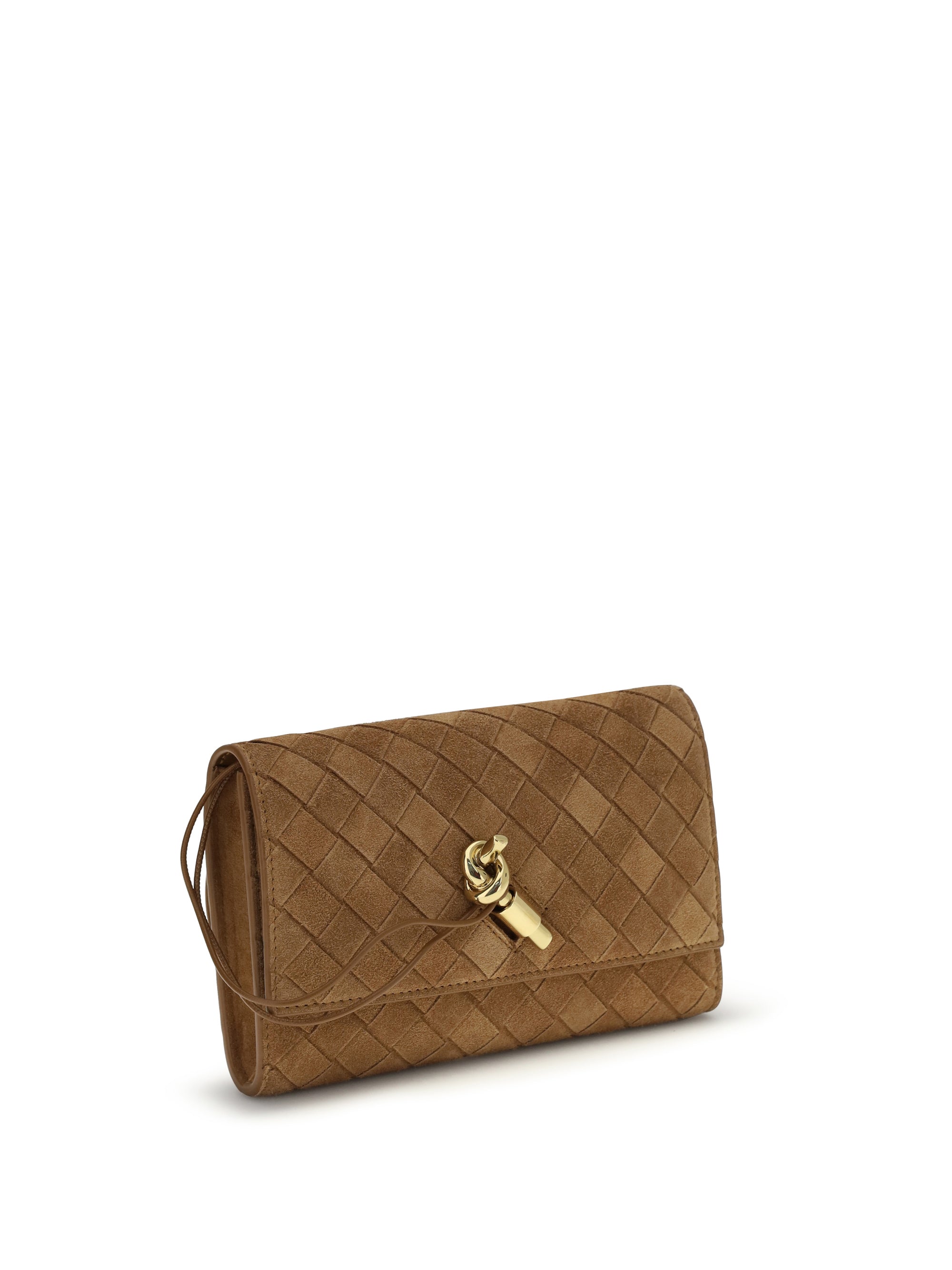 Bottega Veneta Women Andiamo Clutch With Shoulder Strap