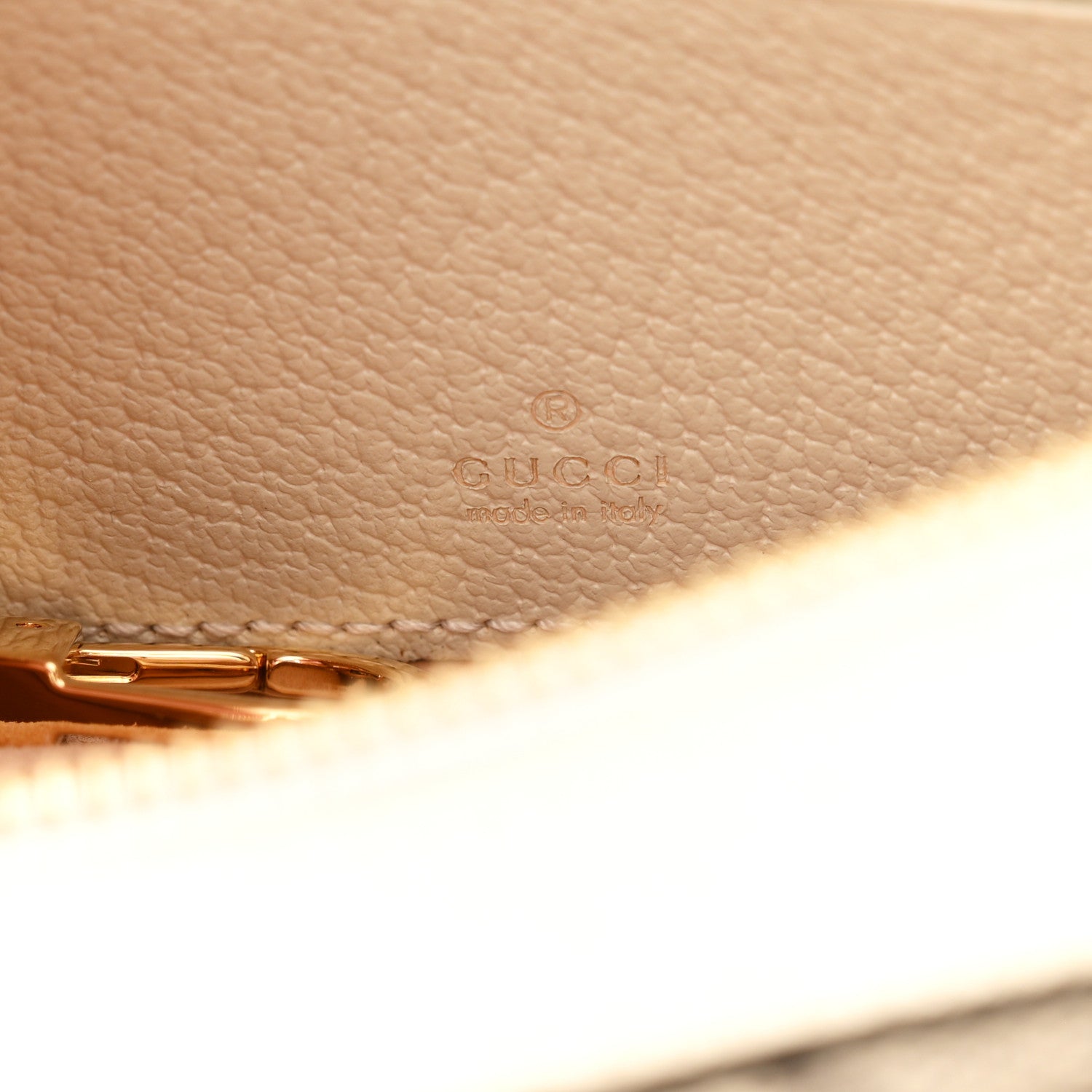 GG Supreme Monogram Textured Dollar Calfskin Web Mini Ophidia Half Moon Hobo Beige Ebony Mystic White