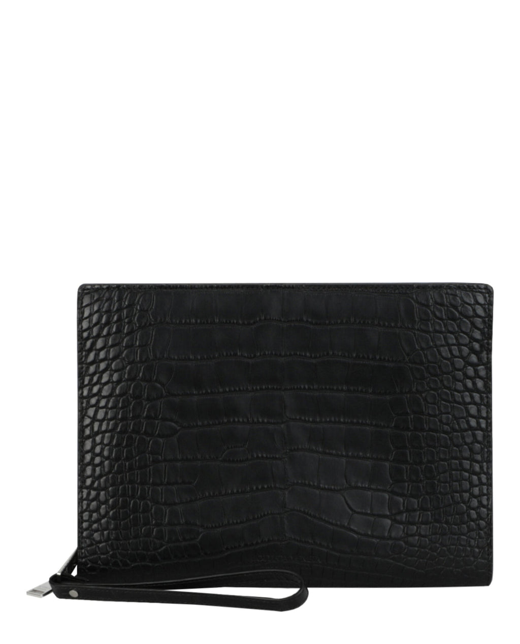 Bottega Veneta Mens Alligator Leather Clutch