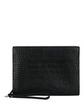 Bottega Veneta Mens Alligator Leather Clutch