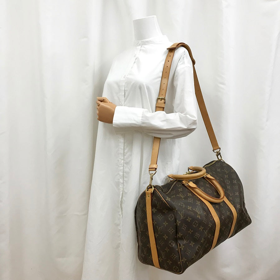 LOUIS VUITTON Monogram Keepall Bandouliere 45 M41418 Boston bag