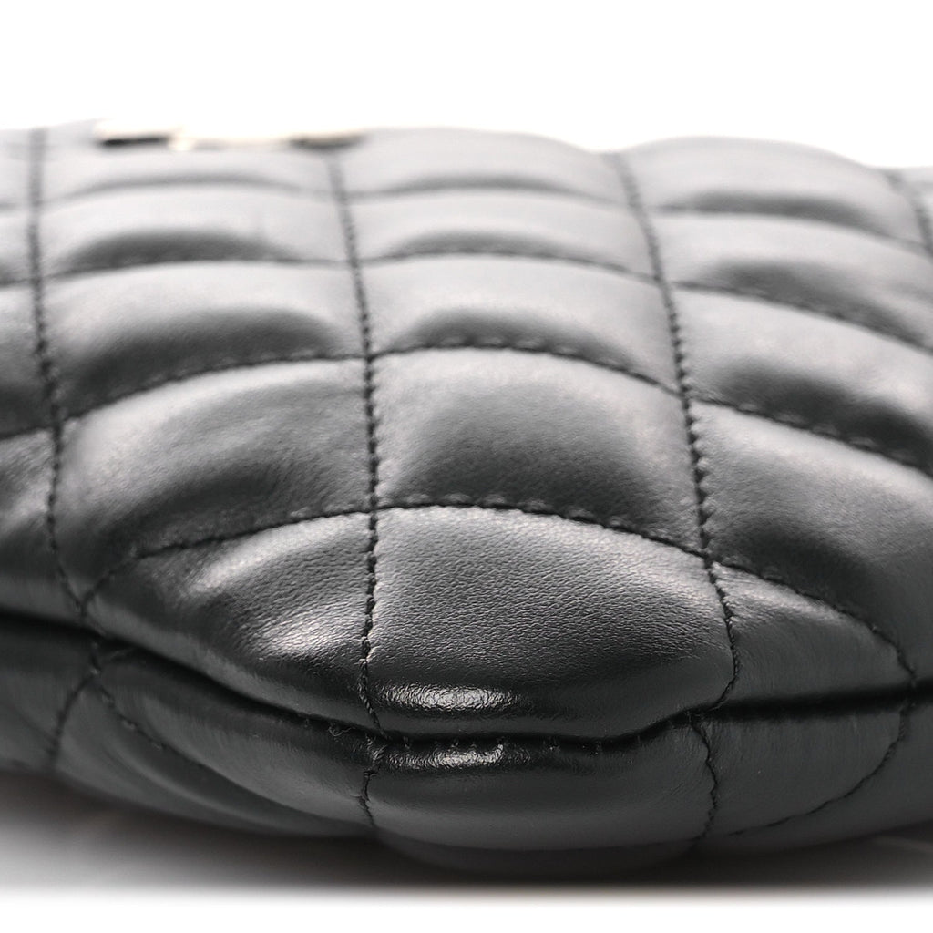 Lambskin Quilted Uniform Crossbody Bag Black
