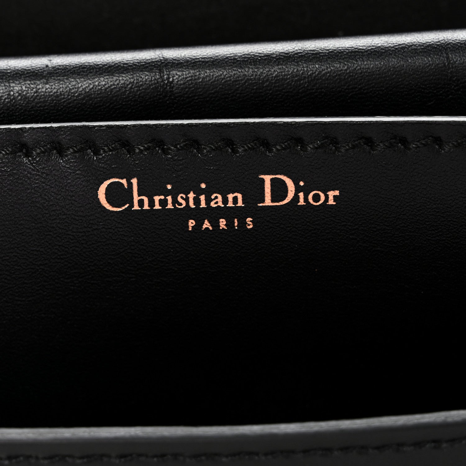 Calfskin J'Adior Chain Flap Bag Black