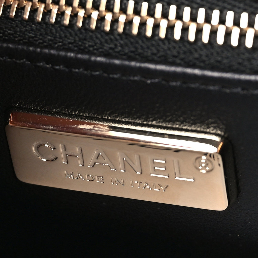 Sequin Nano Kelly Shopper Black