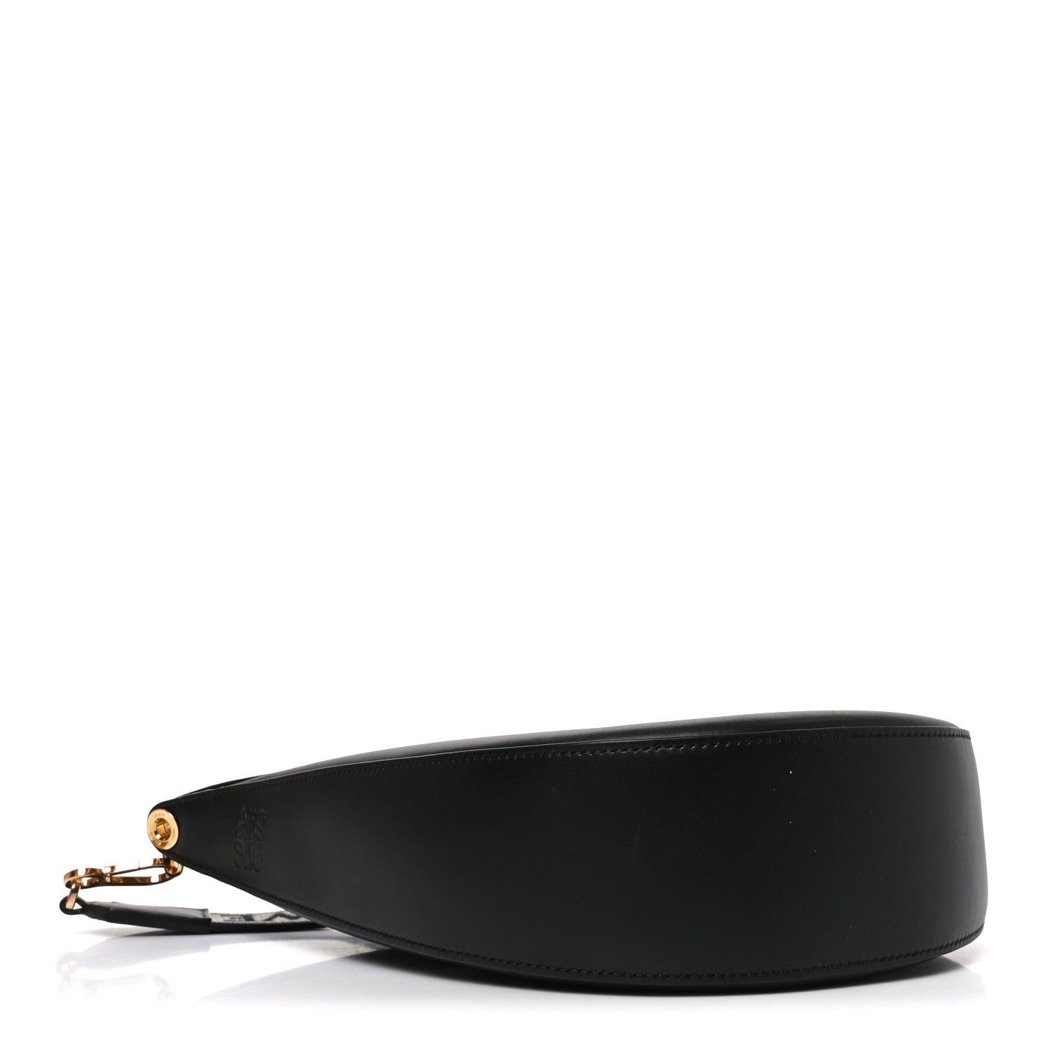 Satin Calfskin Jacquard Luna Bag Black