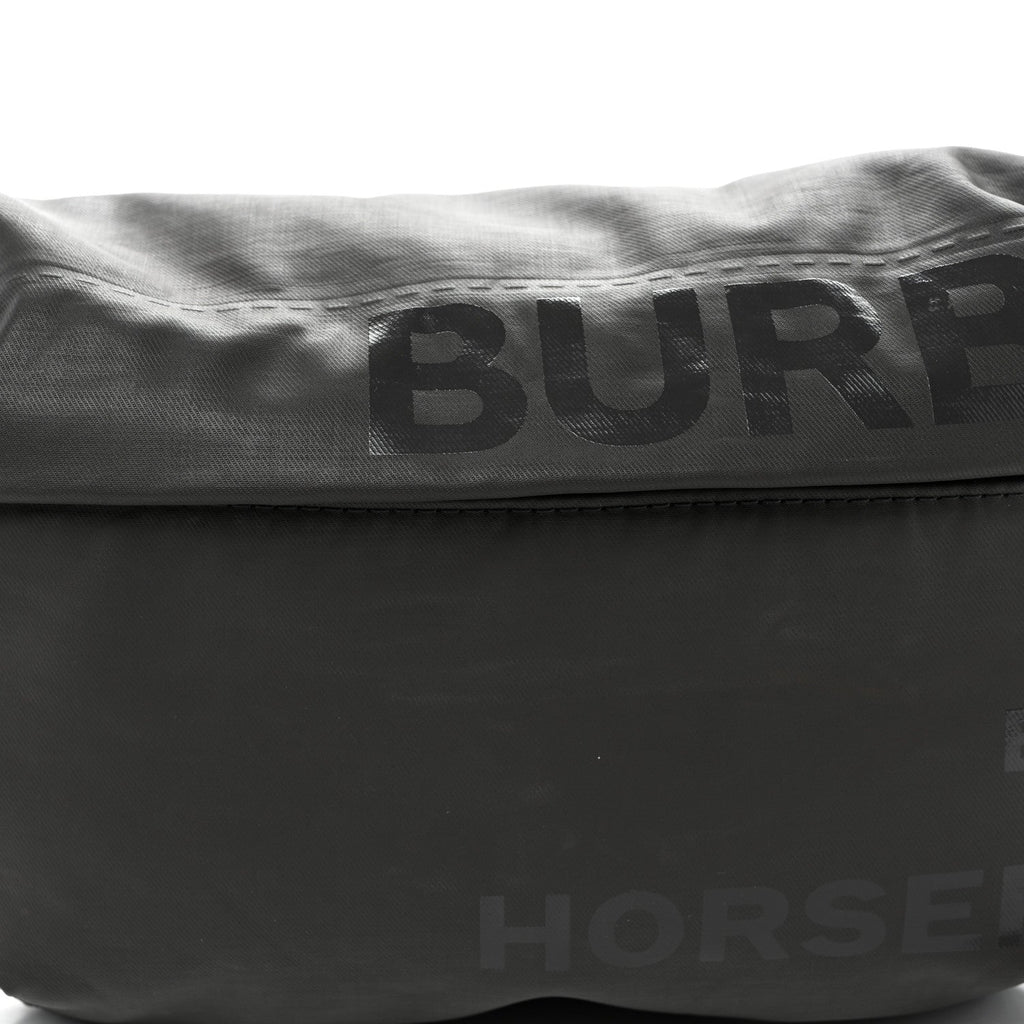 Econyl Horseferry Print Sonny Bum Bag Dark Grey